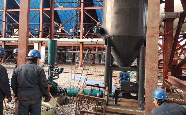 碳酸氫鈉循環輸送系統運行成功